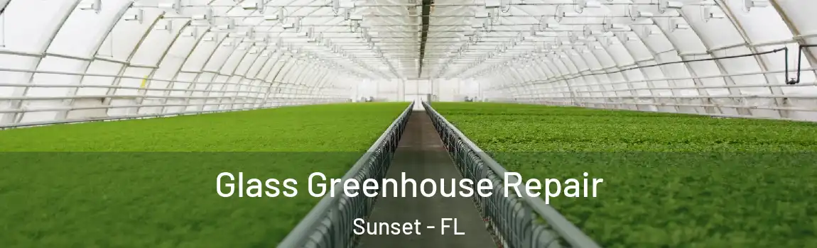 Glass Greenhouse Repair Sunset - FL